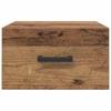 Nightstand with Drawers Rustic Wood Finish 35 x 35 x 20 cm Particleboard