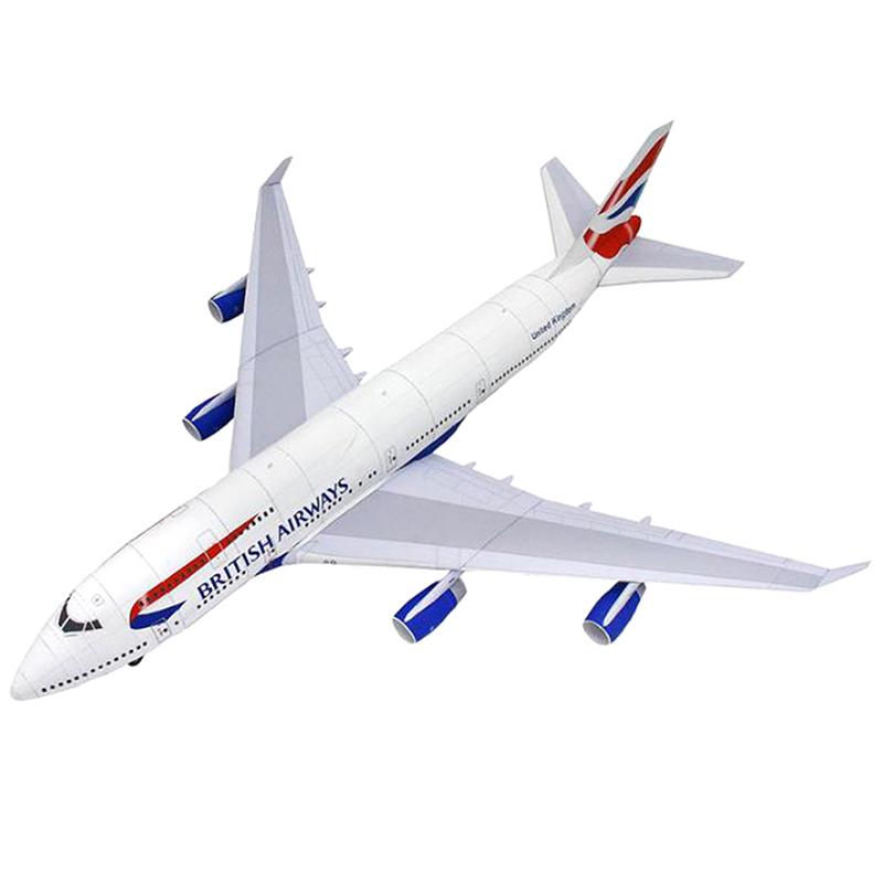 1:144 Boeing 747 Aircraft Civil Aviation Airliner Diy 3D Paper Card Model Set Model