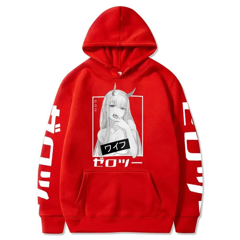 Anime Darling in The Franxx Zero Printed Women's Hoodies Casual Street Wear Hooded Autumn and Winter Casual Sweatshirts
