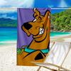 proof beach towel with a Scooby Doo pattern - soft,absorbent,quick-drying,machine washable - perfect for swimming,camping,bathing
