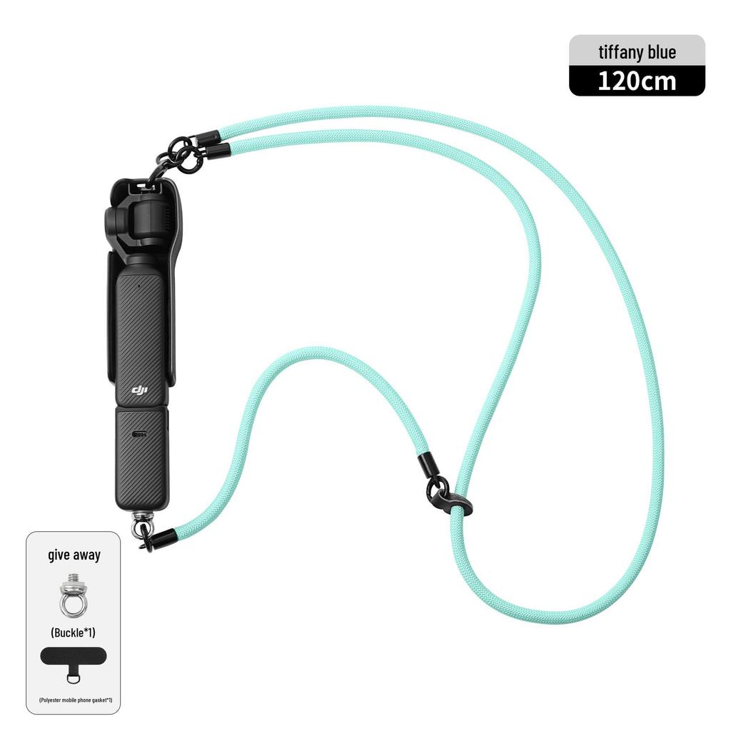 DJI Pocket 3: Vielseitiges Anti-Verlust-Lanyard mit abnehmbarer Handgelenk- und Umhängekordel