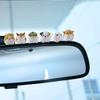 Set of 6 Mini Resin Hamsters Cute Car Accessories for Men Women, Funny Car Interior Ornaments for Car Rearview Mirror Dashboard Decorations