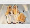 Cartoon Corgi Embroidered Fleece Hoodie for Women 2024 - Autumn/Winter Casual Unisex Pullover