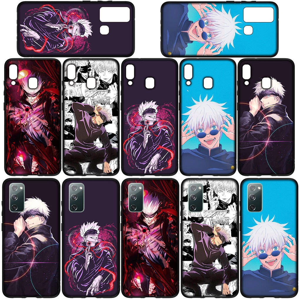 Phone Case for Samsung Galaxy S25 S23 S22 S24 Ultra FE A05 A06 A15 A16 A36 A37 A35 A54 A55 A56 A57 A25 A53 A17 Anime Gojo Satoru Jujutsu Kaisen Cover