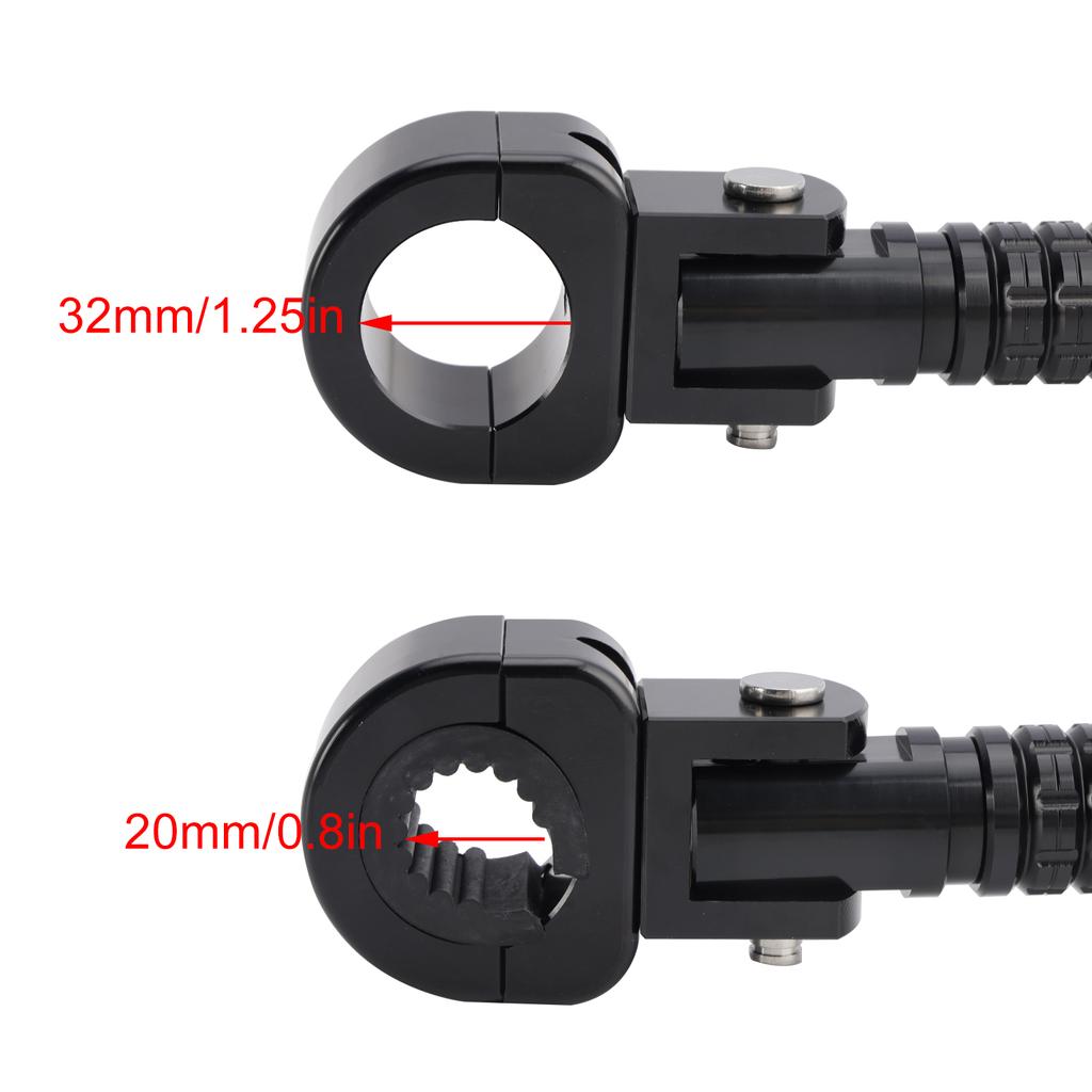 Universal Front Footrests Foot Pegs Fit for Motorcycle with 1.25" Bars