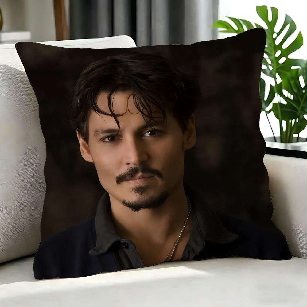 Film Johnny Depp Kissenbezug Kissenbezug Set 4 Stück 50x50 45x45 40x40 Kissenhülle Dekorativ Sofa Heimdekoration