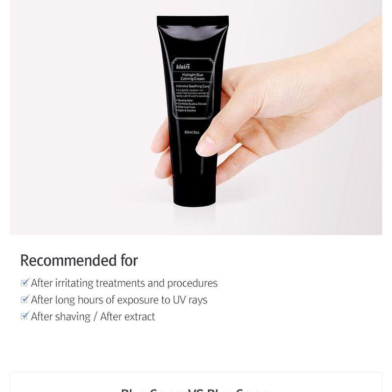 dear, klairs Midnight Blue Calming Cream LARGE