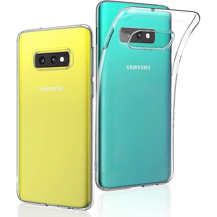 Coque de Protection Transparente pour Samsung Galaxy S10e/S10 Lite Gel Silicone TPU Anti Choc - Transparent