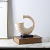 Creative Conch Handicrafts Sculpture Desk Decoration Ornaments Beige Conch Resin Abstract Artwork Statue Room Aesthetic Decor