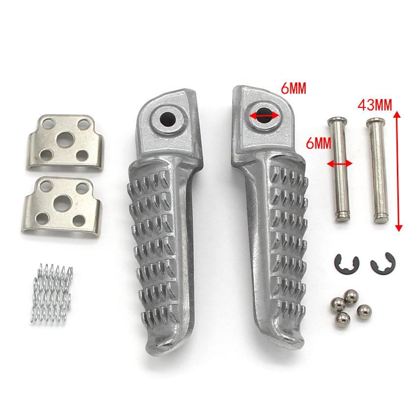 Motorcycle Rear Foot Pegs Footrest For Kawasaki Z750 Z750R EX650 Ninja 650 KLE650 Versys 2007 2008 2009 2010- 2016 KLZ1000 1000