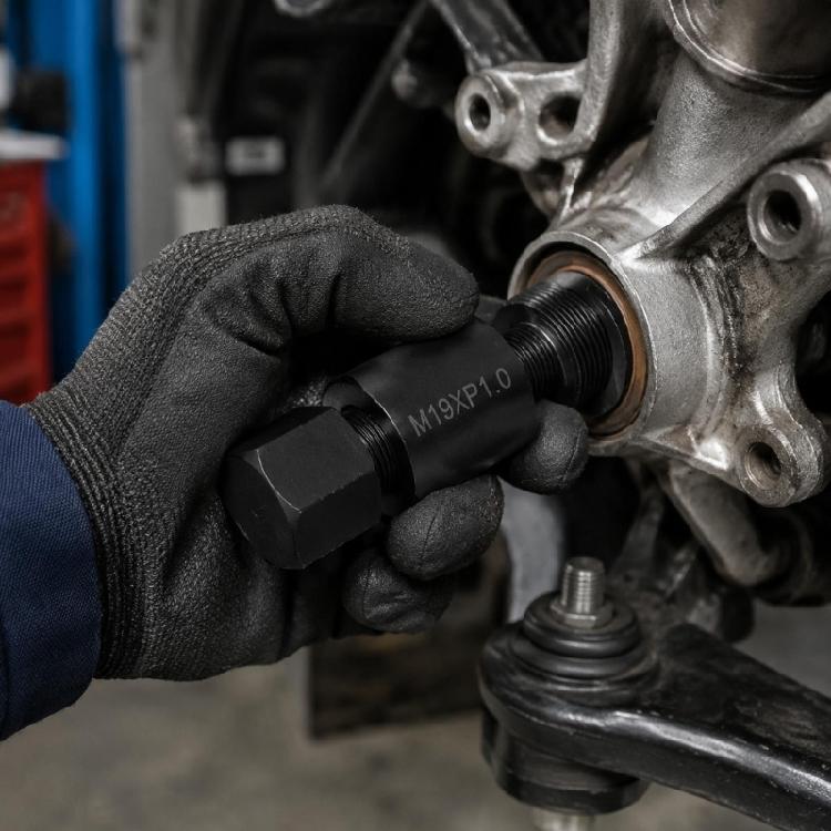 Threaded Service Puller Tool for Motorcycle Repair, Steel Removal Support with Drive Body, Maintenance Coverage, and Controlled Part Handling