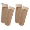2 Pairs Women Winter Socks Mid-tube Solid Color High Elasticity Keep Warm Lightweight Comfort Warmth Daily Socks Sport Socks
