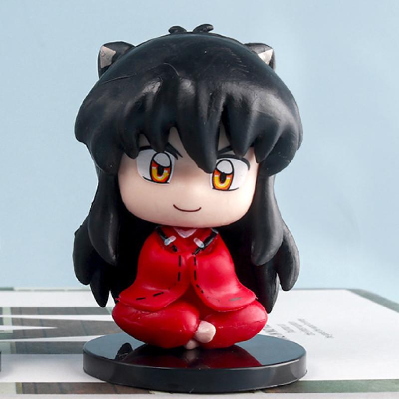 Cartoon Anime Inuyasha Sesshomaru Pvc Figurine Collectible Mini Toy Ornament