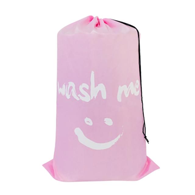 Nylon Laundry Bag Travel Storage Pouch Machine Washable Dirty Clothes Organizer Folding Wash Drawstring Bag Bathroom Accessories