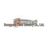 F136 G23 Titanium Zircon Navel Ring with Four-Prong Setting - Super Shiny Body Piercing Jewelry