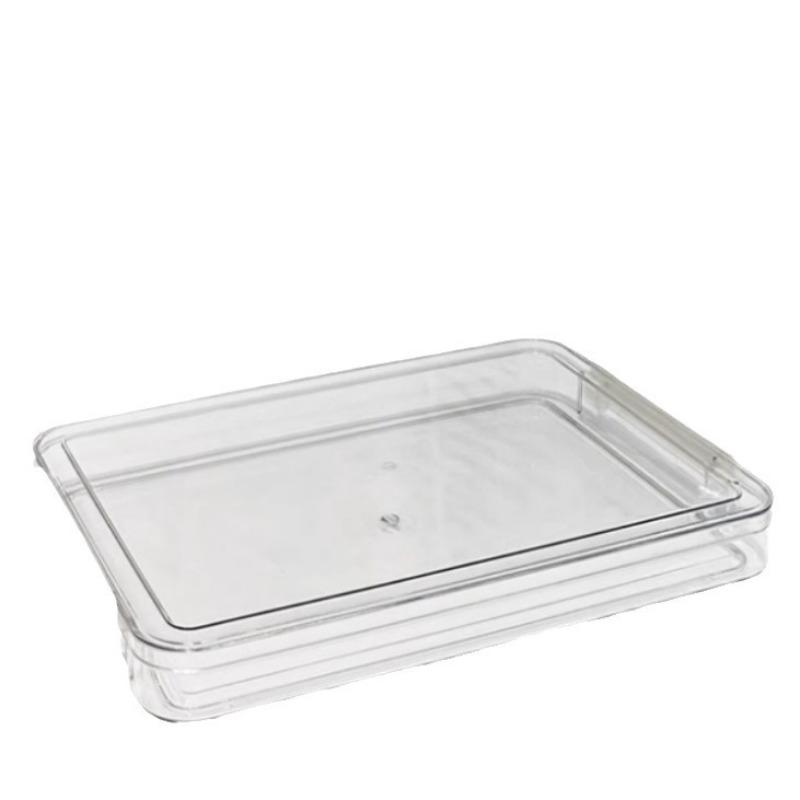 Clear PET A4 Document Organizer Box, Stackable Desktop File Holder For Office Supplies, Multi Purpose Paper Storage Rack In Large And Small Sizes