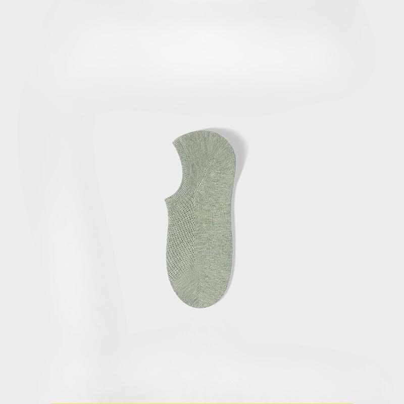 Short Socks - Pure Cotton Summer Lightweight Short Tube Socks with Breathable Mesh, Anti-slip and Invisible Design - Boat Socks
