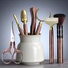 Tang Feng Tea Ceremony Six Gentlemen Set Kung Fu Tea Accories Clete Home High End Bla Ebony 6 Gentlemen Yu Kiln Tea Tube