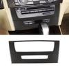 For BMW 3 Series E90 E92 E93 2005-2012 ABS Car Styling Center Console CD Volume Control Panel Frame Carbon Fiber Texture Trim