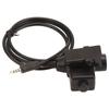 U94 PTT Adapter Professional Highly Flexible PTT Headset Adapter for 3.5mm Sound Interface Cell