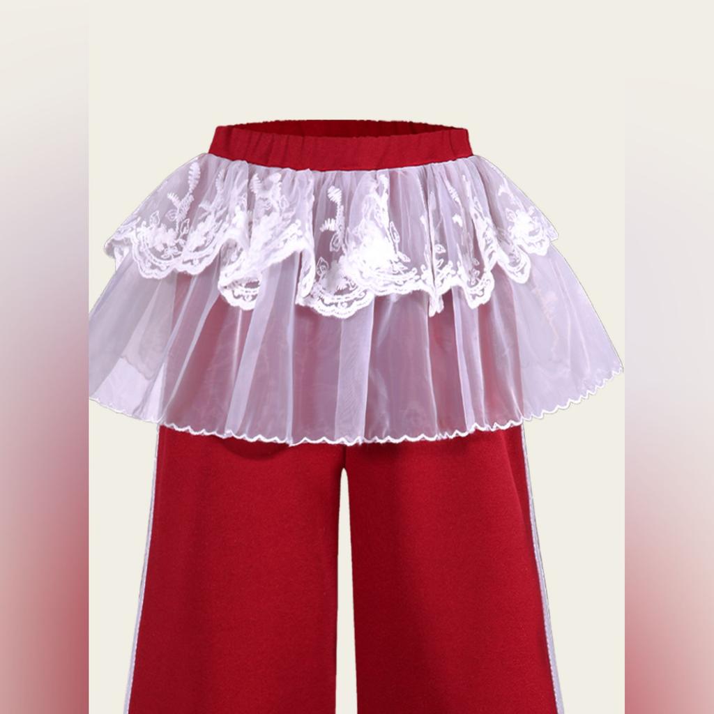 Kids Cartoon Casual Fashion Outfit Set Long Sleeve Top & Pants