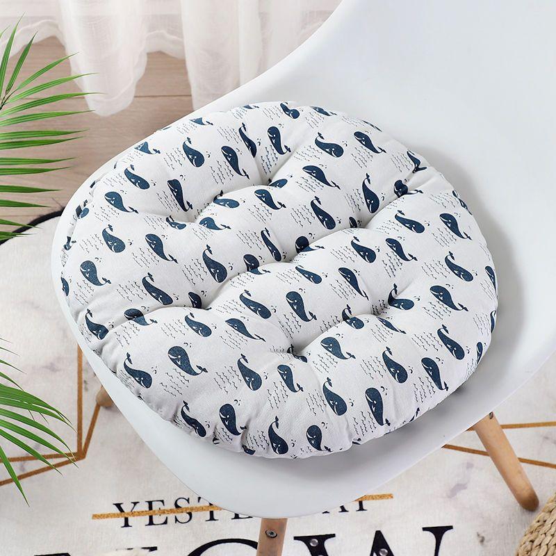 

Round Cushion Student Classroom Office Thickened Chair Cushion Stool Dining Table Chair Cushion Butt Cushion Autumn and Winter 45x45cm