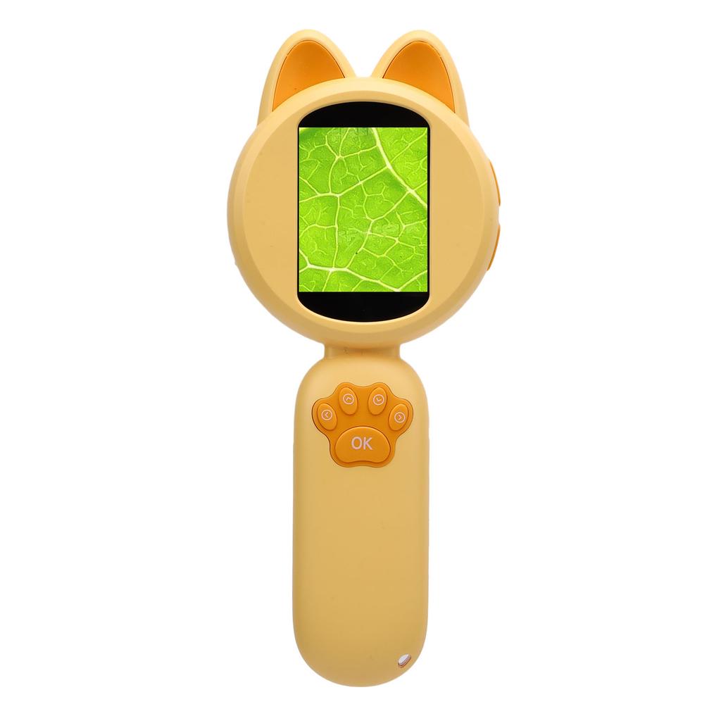 Electronic Magnifying Glass Handheld 2.0 Inch Color Screen Portable Digital Microscope Educational Science Toys with 8