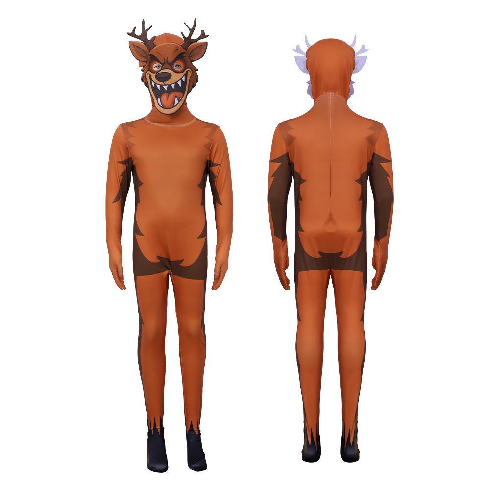 CrossC Forest 99 Nights Children's Deer Monster Cosplay Jumpsuit