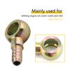 Pair of M12 * 1.25mm Motorcycle Refit Oil Cooler Fittings Plug M8 Ball Head Adapter