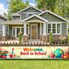 Welcome Back To School Banner School Opening Party Decorations Backdrop Classroom Event Decor Photography Background Props