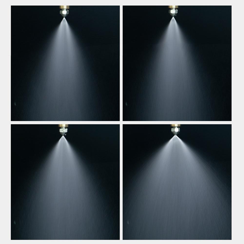 1/4 BSPT Thread Mist Nozzle Stainless Steel with 0 3 1 5mm Orifice Diameter for Dust Cooling and Fog Test Uses