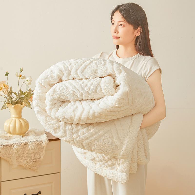 Ultraweiche doppellagige Fleecedecke für das Bett Verdickte kuschelige Samt-Wärmedecke Herbst Winter Plüschdecken für Sofa Nickerchen