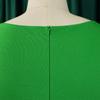 Women's Autumn New Fashion Temperament Elegant Solid Color Ruffled Edge Wrapped Buttock Dress