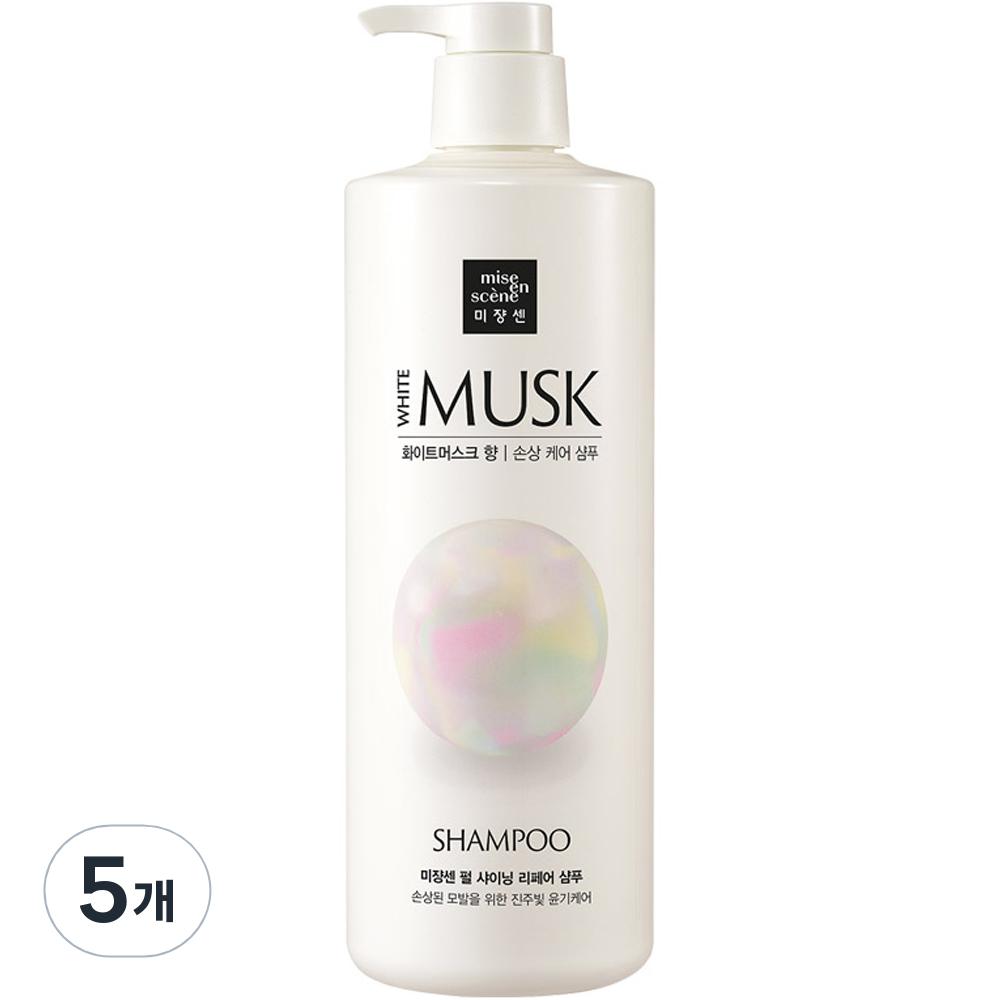 Mise-en-scène Pearl Shining Repair Shampoo White Musk Scent 1L 5 pcs