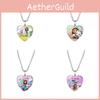 Gabbys Dollhouse Stylish Heart Shaped Necklace With Sparkling Gemstone Accents