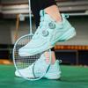 High Quality Badminton Shoes Men Women Fashion Blue Knob Men's Tennis Shoes Mesh Breathable Professional Women's Training Shoes