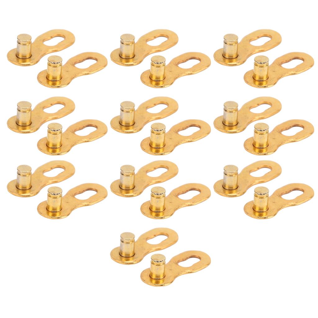 10 Pair 10 Speed Steel Bike Bicycle Chain Missing Link Connector Parts Cycling Accessory Golden