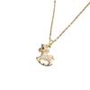 Titanium Steel Zirconia Necklace – High-End Fashion Accessory for Women