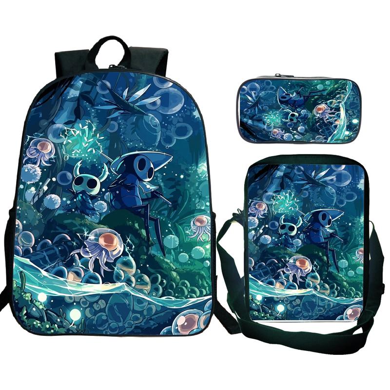 Hollow Knight 2 Silksong Backpack Teenagers Hornet Fridge Magnet Rucksack Shoulder Bag Pencil Case School Backpacks