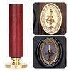 Halloween Seal Cylindrical Red Handle (handle + Brass Seal Head) Fire Lacquer Seal Set Handle Copper Head