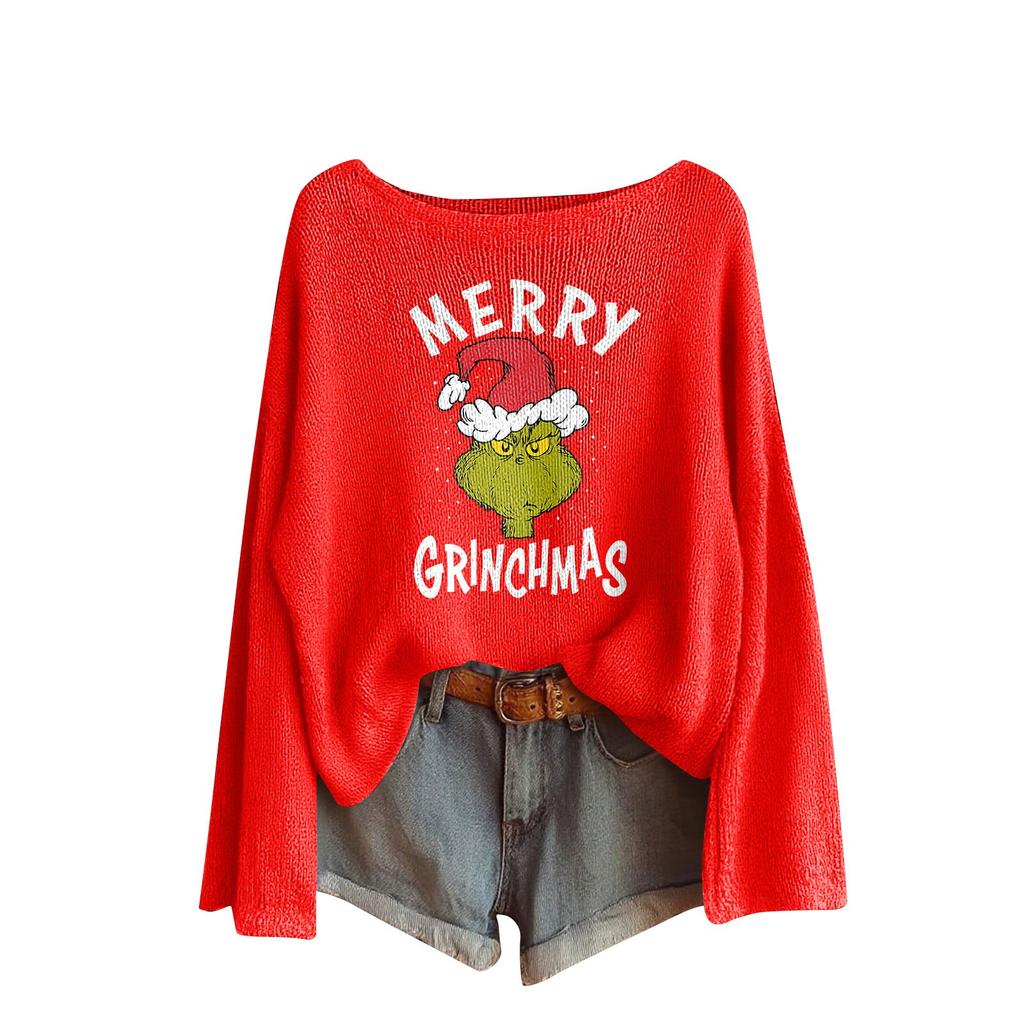 Women's Fashion Long Sleeve Christmas Snowman Snowflake Print Jacket Cardigan