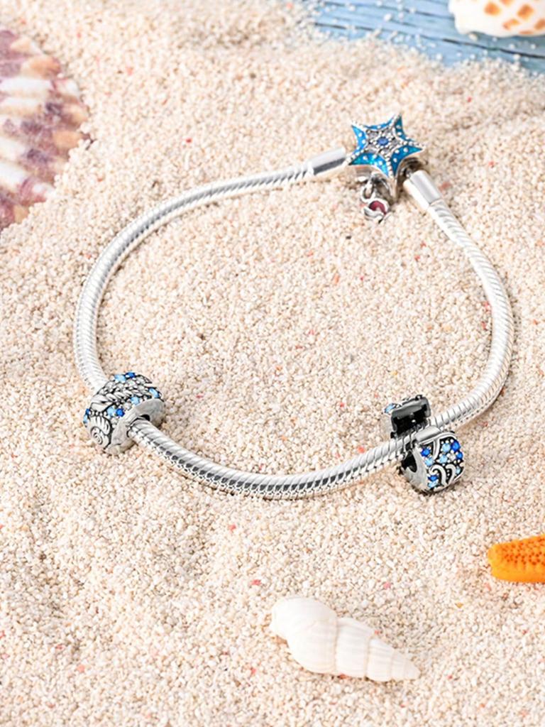 Charm Copper Colors Pink Flowers Bead For Original Bracelet Diy Beads Charms Jewellery Making Gift For Women Styfne
