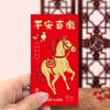 6 Stück 2026 Chinesisches Neujahr Rote Umschläge Jahr des Pferdes Rote Umschläge Cartoon Pferd Glücksgeldtasche für Frühlingsfest