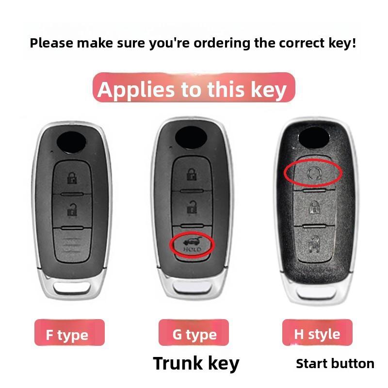 Suitable for Nissan Keycase Sylphy Ariya Tea X-Trail Kicks Qashqai Keycover Key shell Keychain Keycase 2023 2024