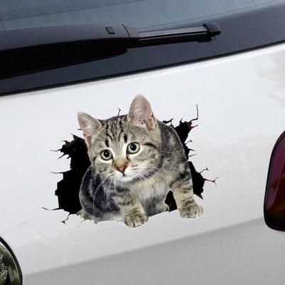 Personalized 3D Three-dimensional Car Sticker Cute Funny Cat To Cover The Body And Rear Scratches