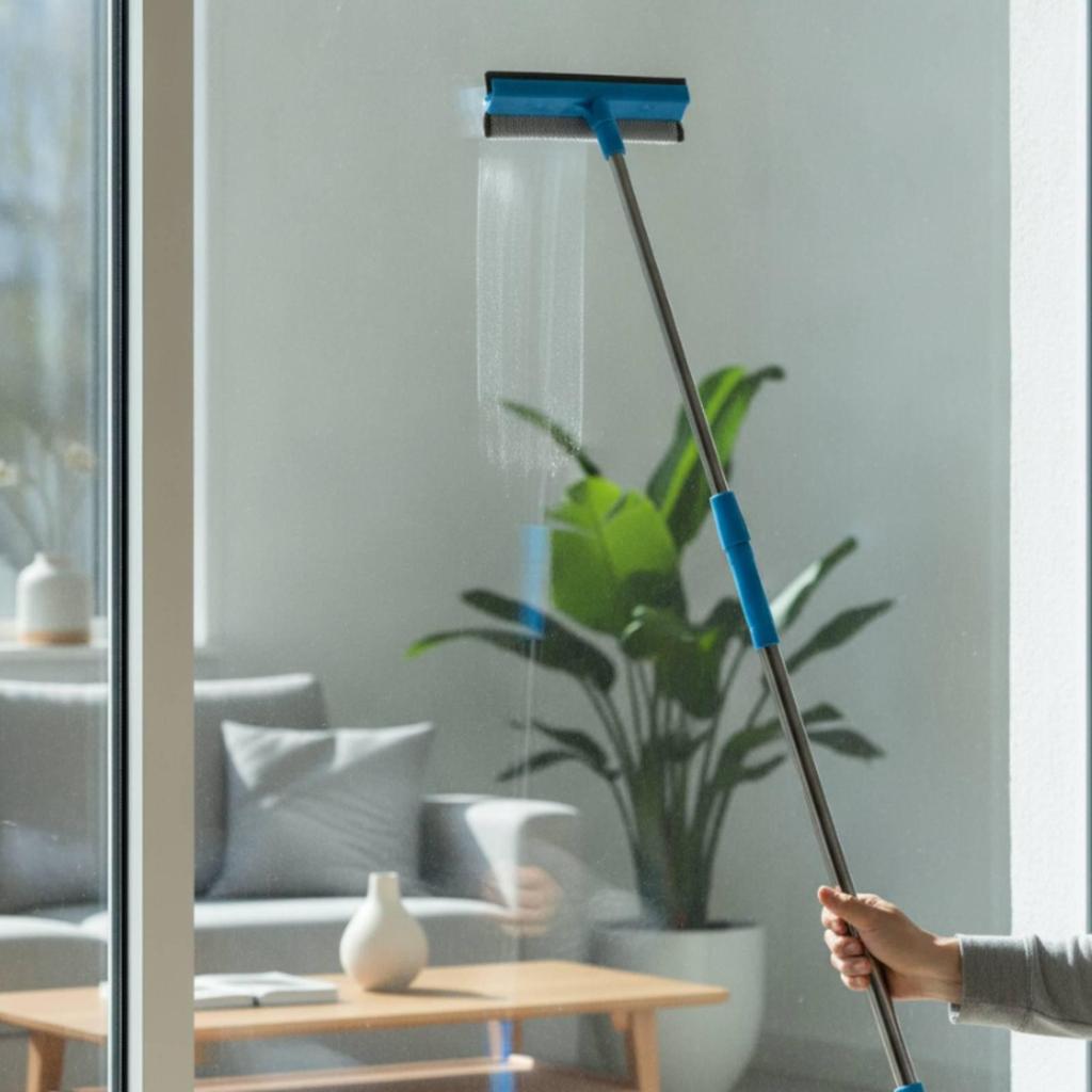Double-Sided Window Cleaner Lightweight Glass with Sponge Non-Slip
