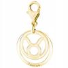 Gold Pendant with Zodiac Sign for Taurus Zodiac Sign Taurus Silver 925