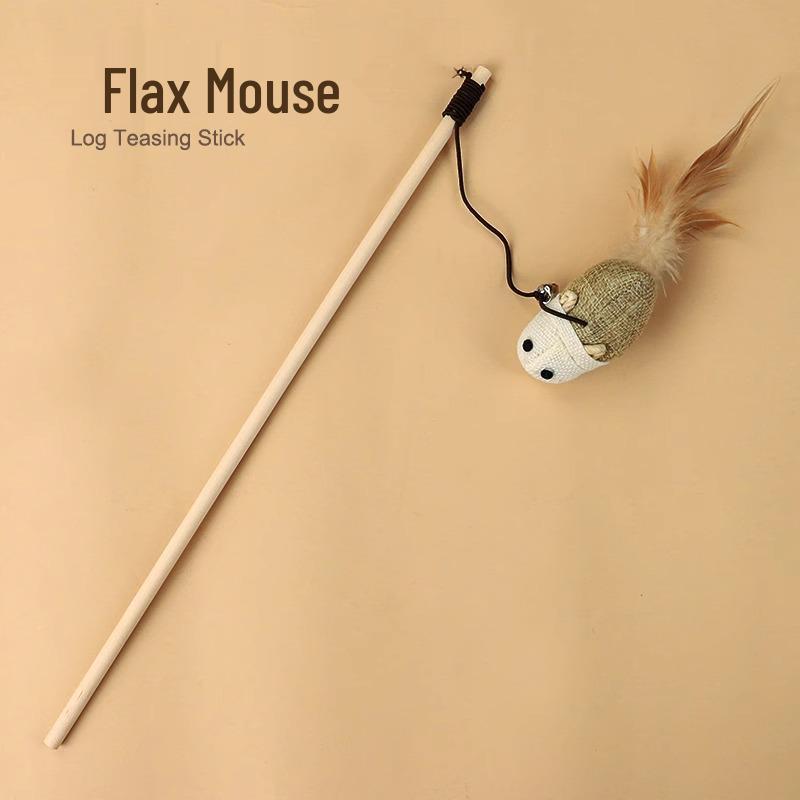 

Cat Teaser Wand: Мышь для снятия скуки с колокольчиком, устойчивая к укусам, игрушка для сжигания энергии для котят.