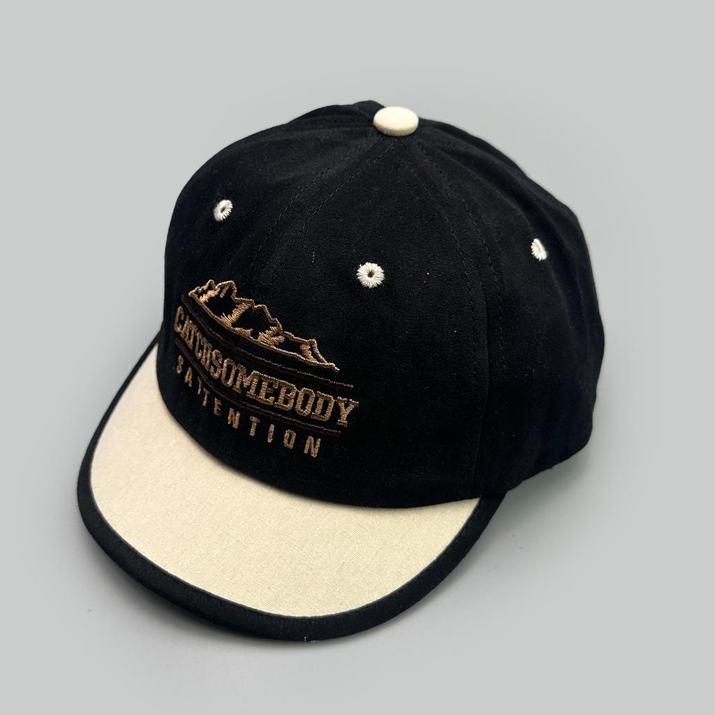 Short Brim Embroidery Letter Color Matching Baseball Cap Men'S And Women'S Sunshade Personality Casual Versatile Cap