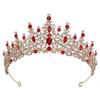 Gorgeous Crystal Crown Headbands Royal Queen Tiaras Birthday Party Wedding Hair Jewelry Bridal Diadem Princess Headdress Bride